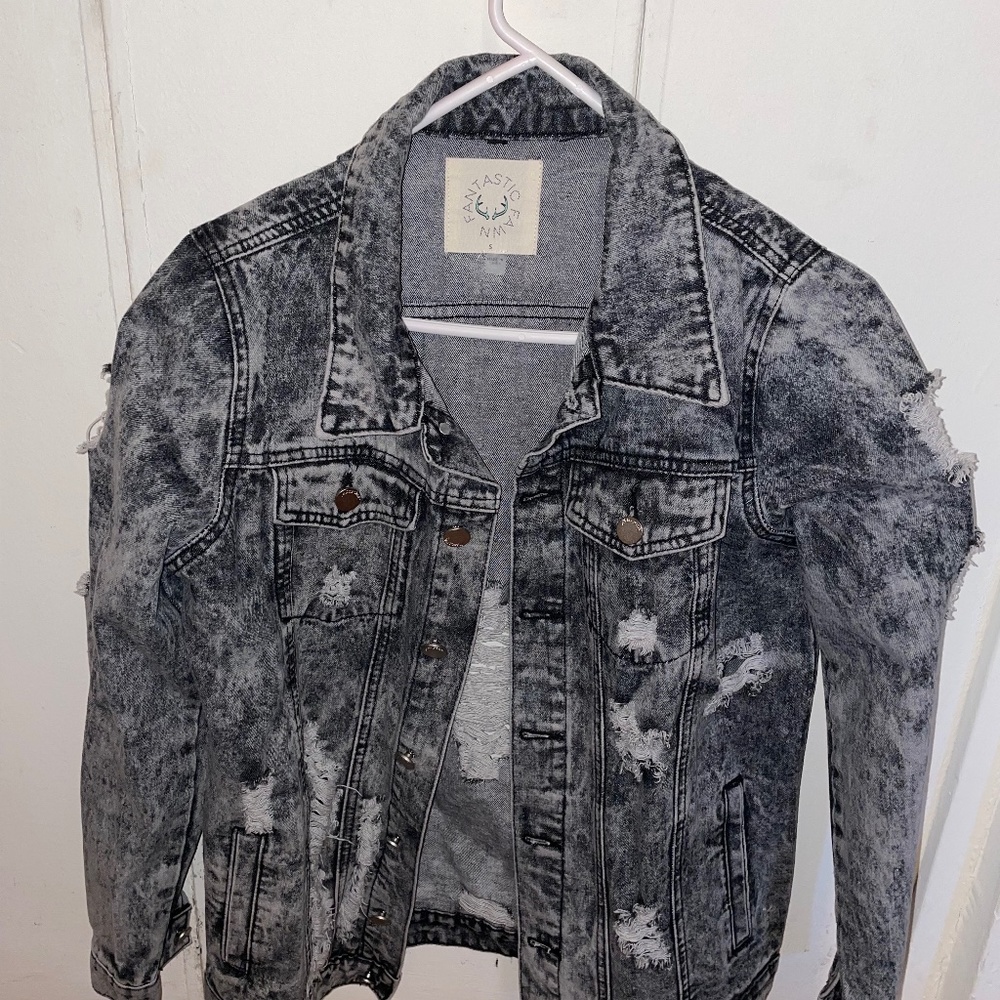 Distressed Jean jacket